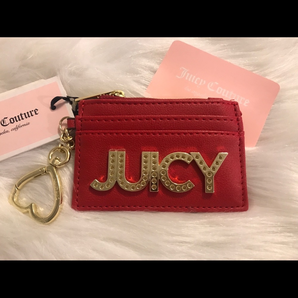 NWT Juicy Couture Crimson red Card Case